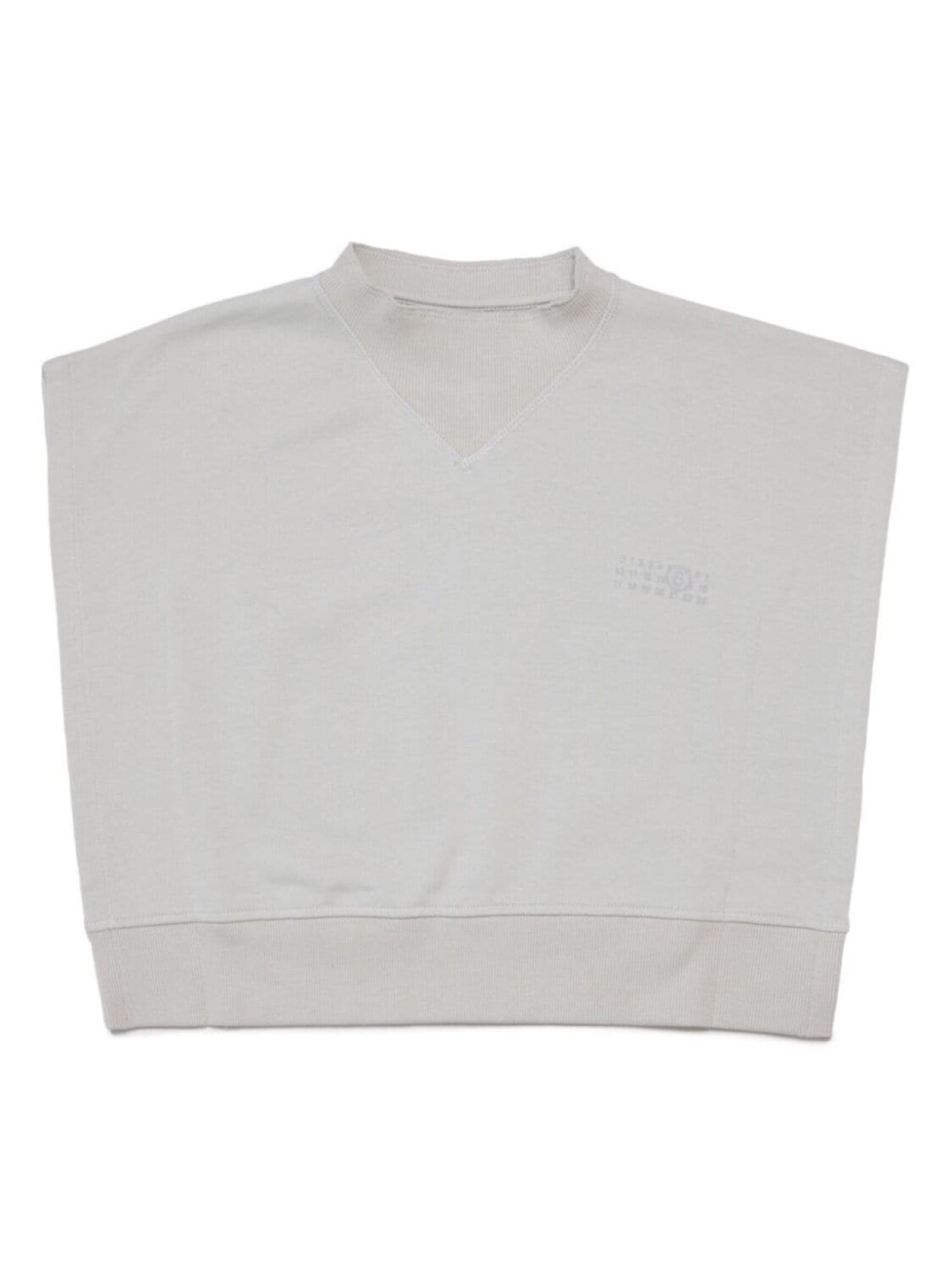 

MM6 Maison Margiela Kids топ с принтом, серый