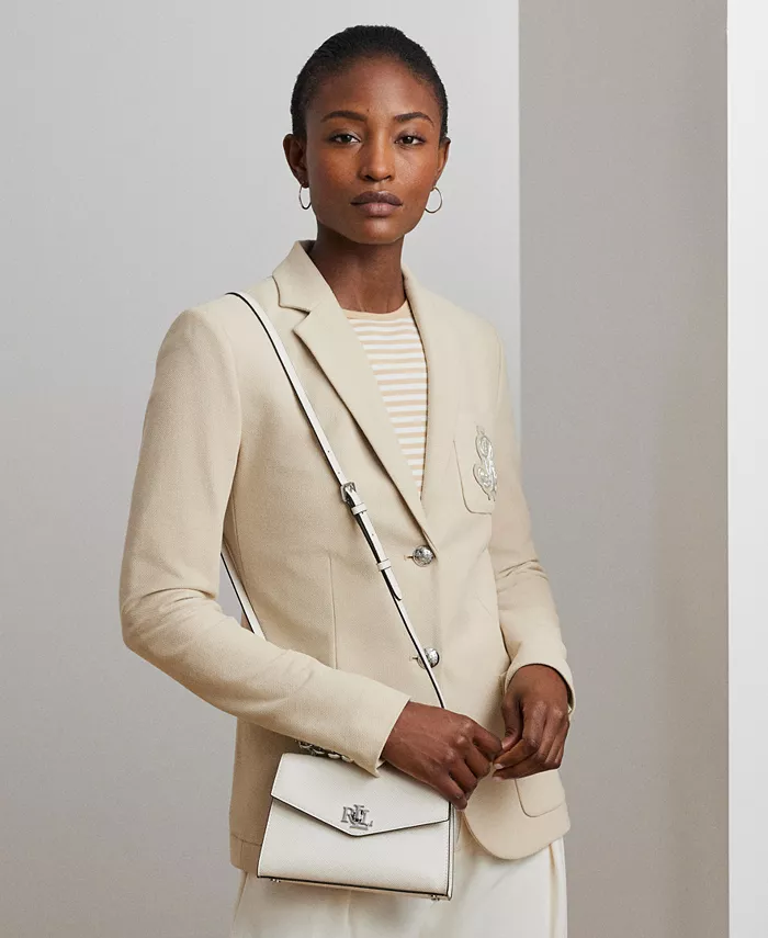 

Сумка-портфель из текстурированной кожи Farrah Lauren Ralph Lauren, белый