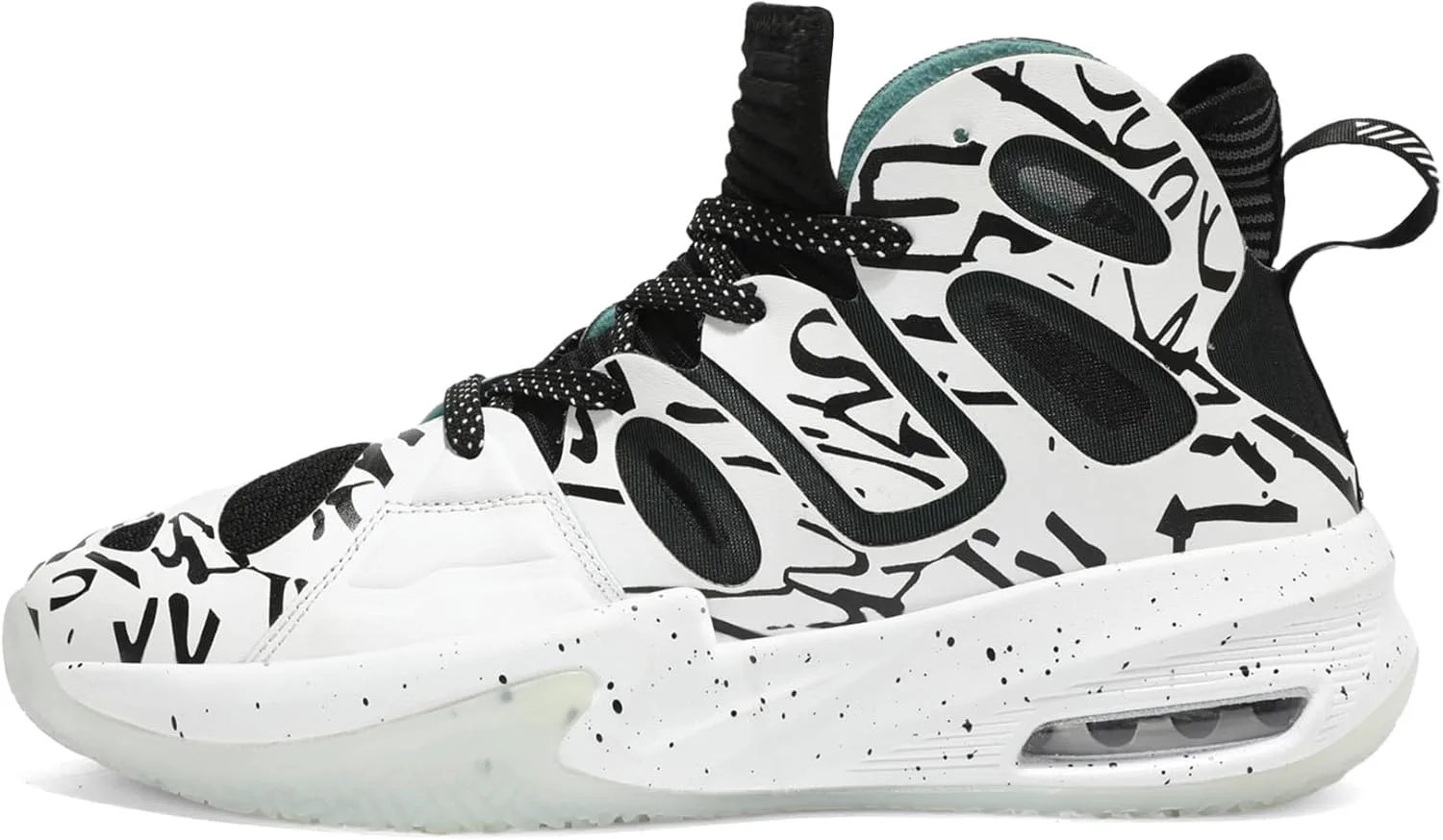 

Мужские баскетбольные кроссовки ASHION, модные, дышащие, с нескользящей подошвой, поддержкой свода стопы, для бега и спорта, белый