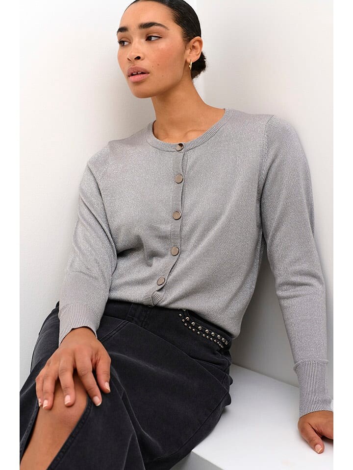 

Кардиган Kaffe Cardigan, светло-серый
