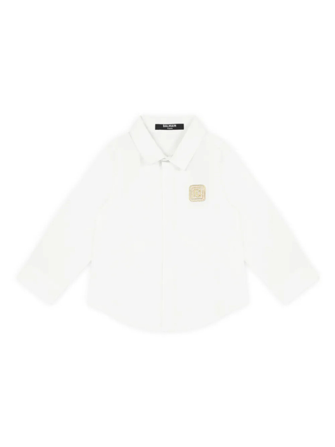 

Детская хлопковая рубашка Balmain Balmain Kids, белый