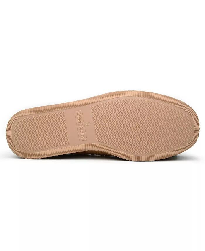 Женские замшевые тапочки на твердой подошве с ворсовой подкладкой Minnetonka, серый — фото 3