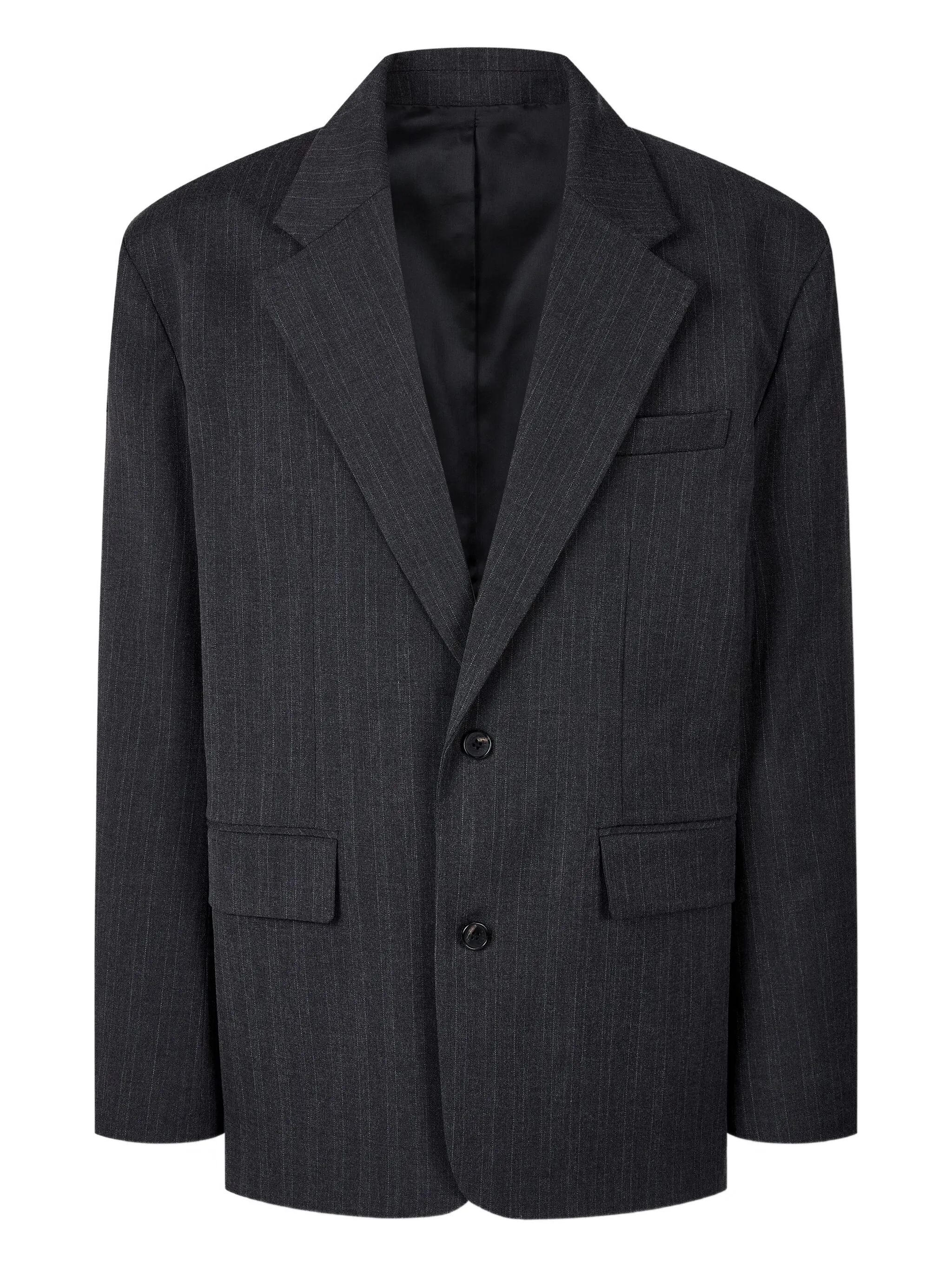 

Однобортный пиджак в полоску Tomboy, серый