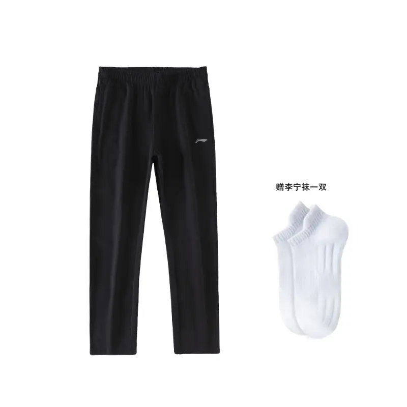 

Фитнес серия вязаные спортивные штаны мужские LINING, черный