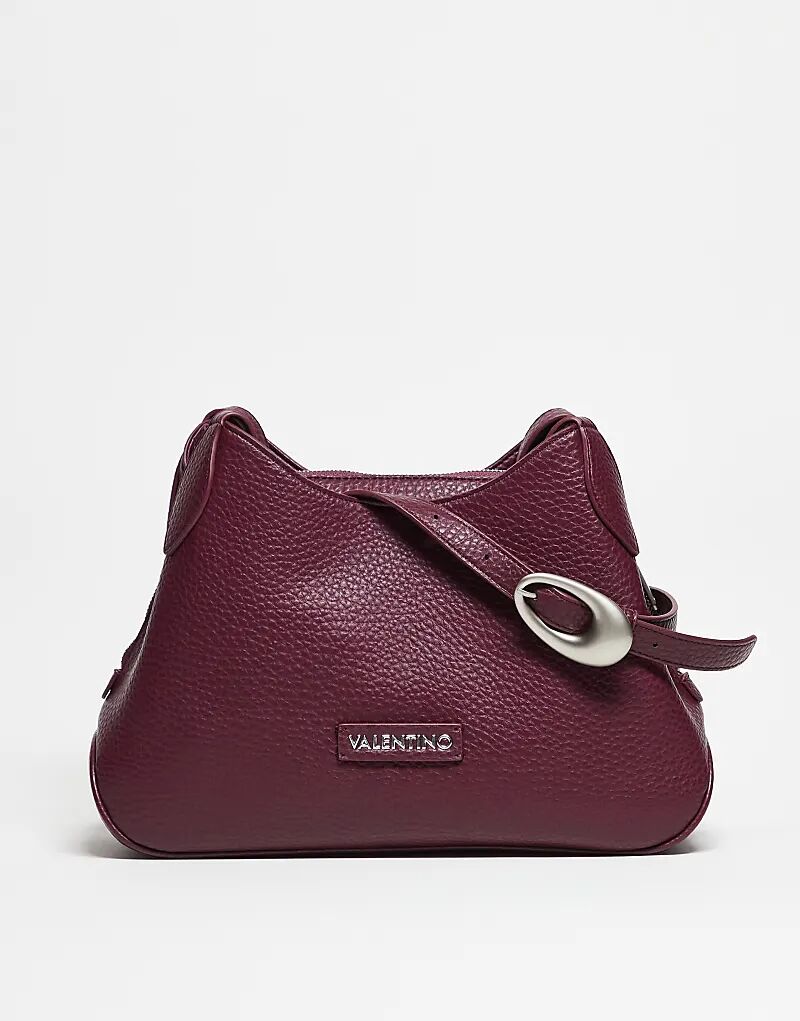 

Сумка Valentino Willowy Re с текстурированной отделкой и пряжкой бордового цвета