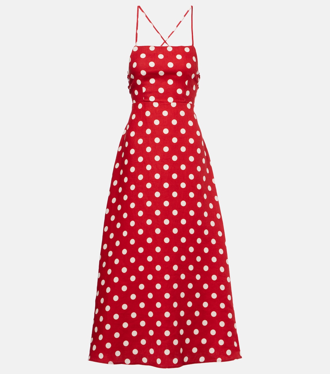 

Льняное платье макси Lori в горошек Posse, Polka Dot