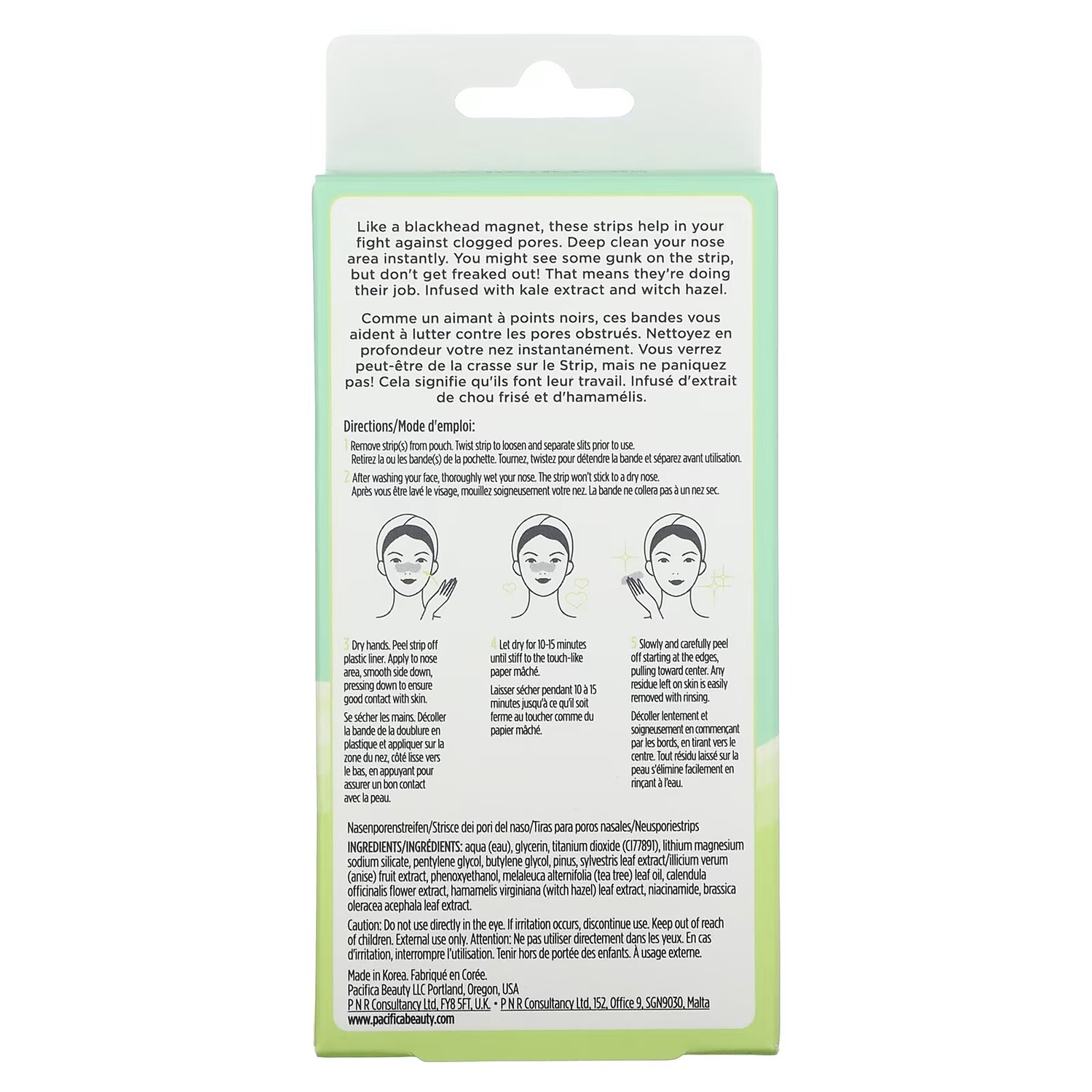 Крем для лица Pacifica — Kal e Detox Pore Strips, 6 одноразовых полосок — фото 2