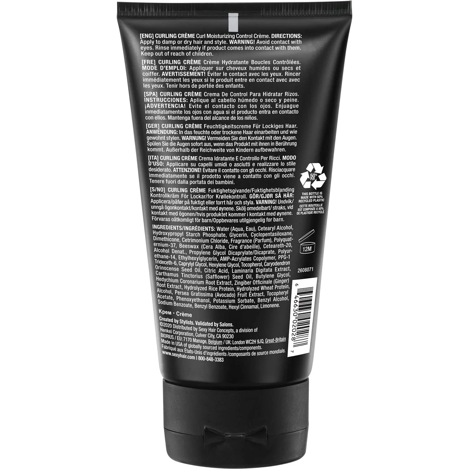 Увлажняющий крем для контроля завитков Curling Crème от SexyHair, 130 г Sexyhair — фото 2