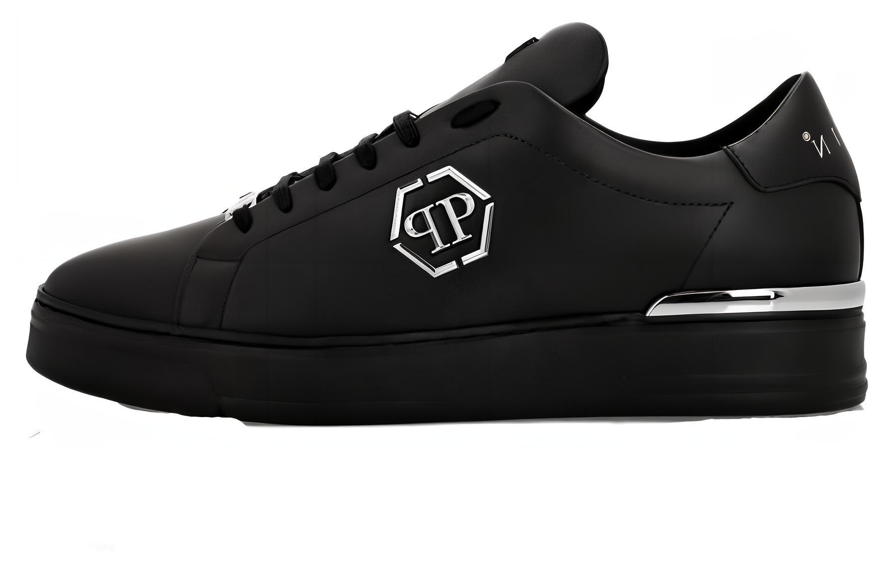 

Кроссовки Hexagon Low-top Leather PHILIPP PLEIN, черный
