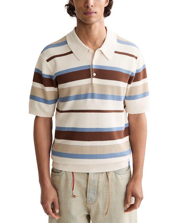 

Классическая полосатая вязаная поло Scotch & Soda, мультиколор