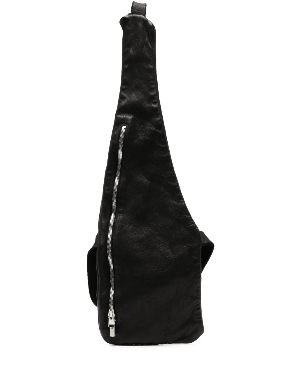 

Поясная сумка на молнии Guidi, черный
