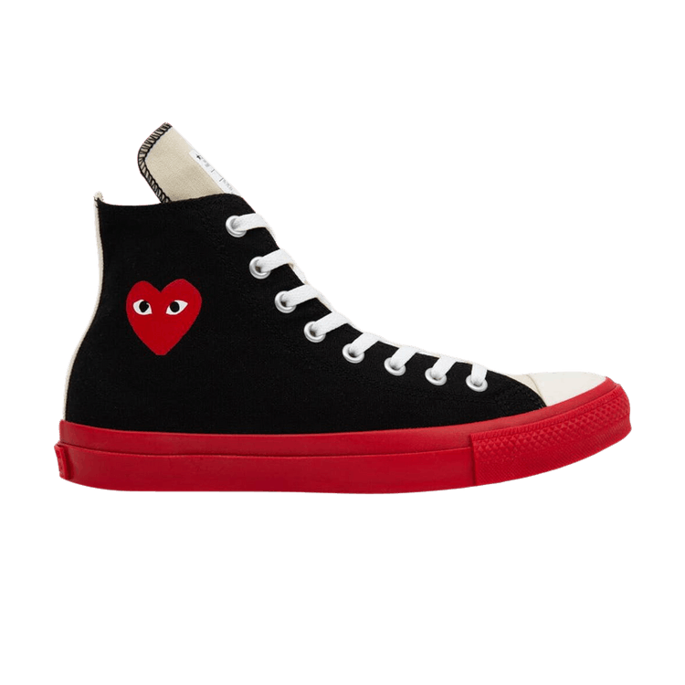 

Кроссовки Converse Comme des Garçons Play x Chuck Taylor All Star High 'Black Red', черный