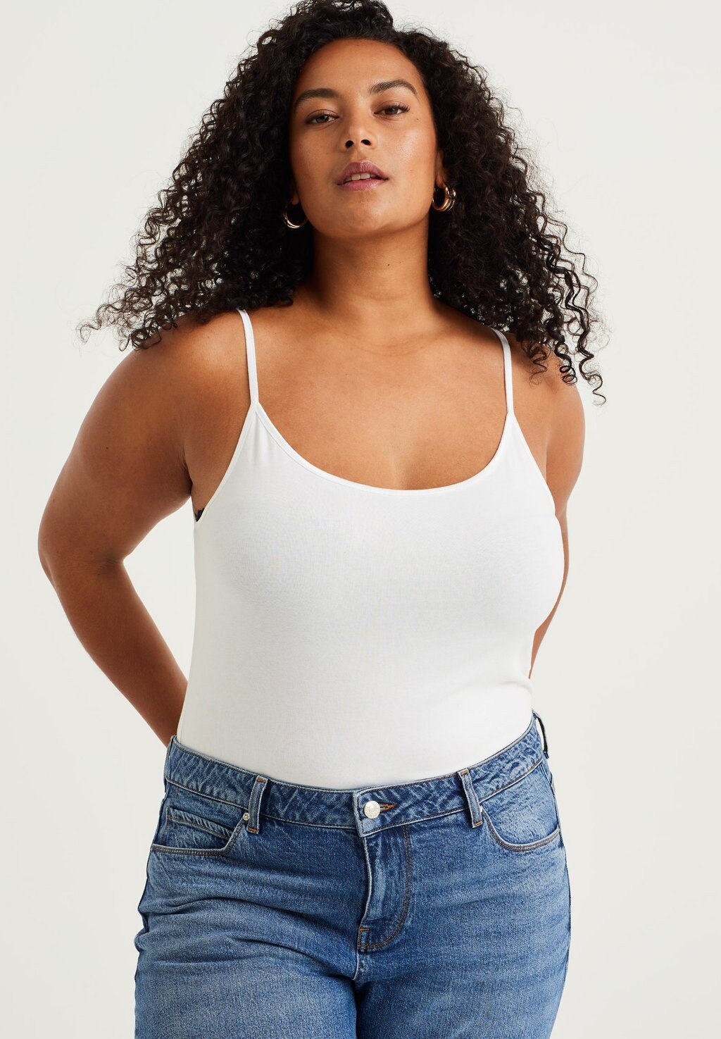 

Топ CURVE WE Fashion, цвет white