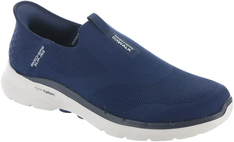 Слипоны Skechers Slip-ins: GO Walk 6 Easy On Slip-on Walking Trainers, темно-синий — фото 2