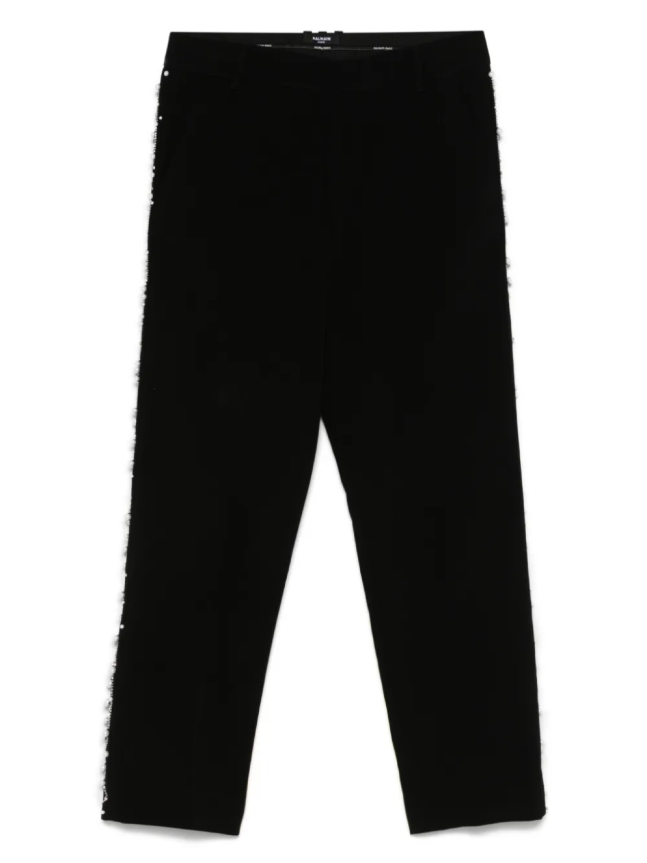 

Брюки Balmain с жемчужной отделкой, черный