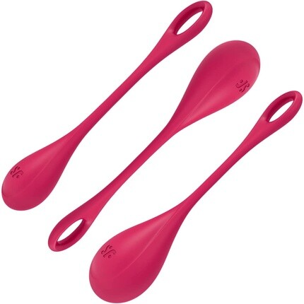 

Шарики Satisfyer Yoni Balls Yoni Power 1 — приятный для кожи силикон, красный