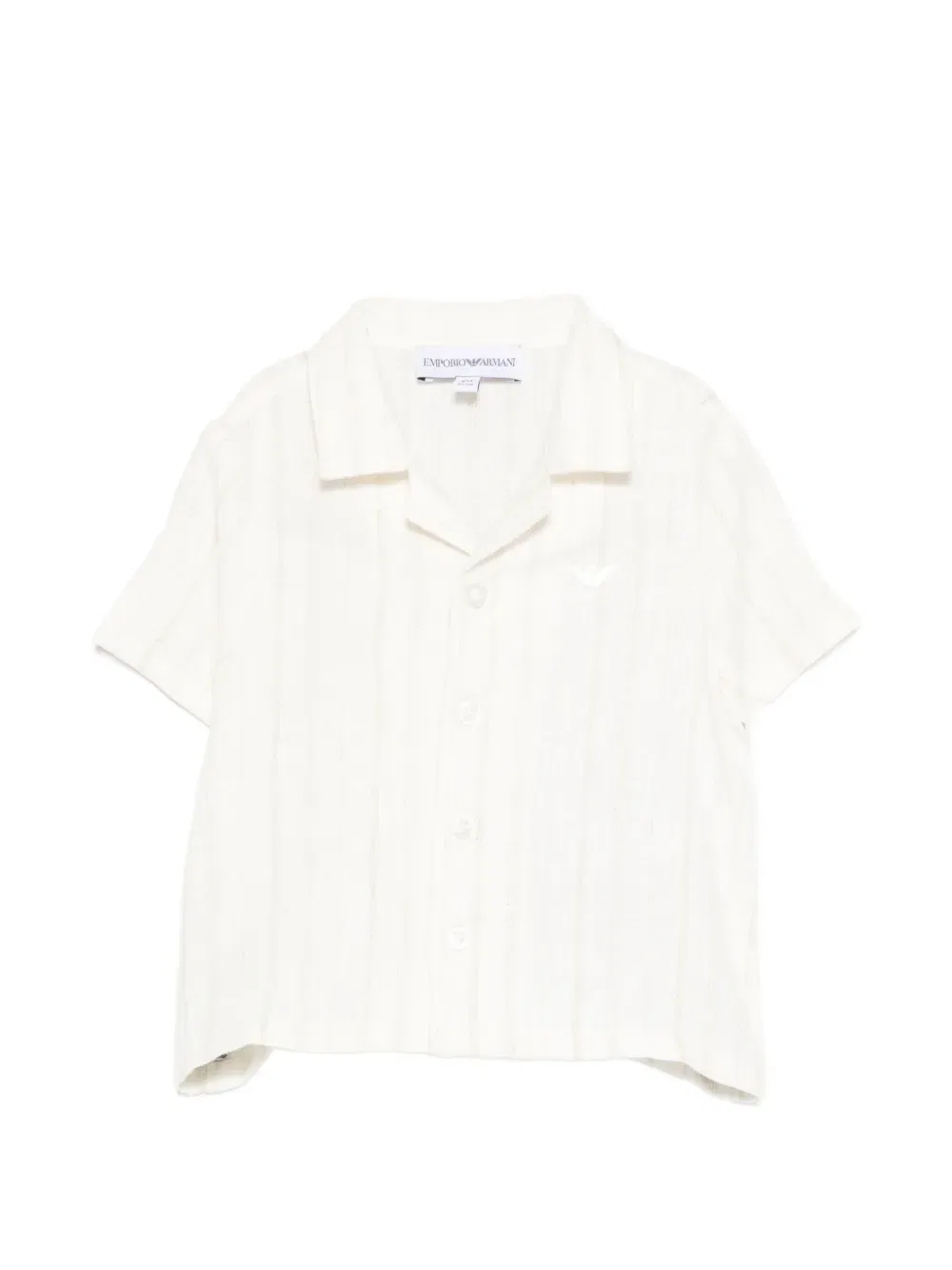 Рубашка на пуговицах Emporio Armani Kids, нейтральный
