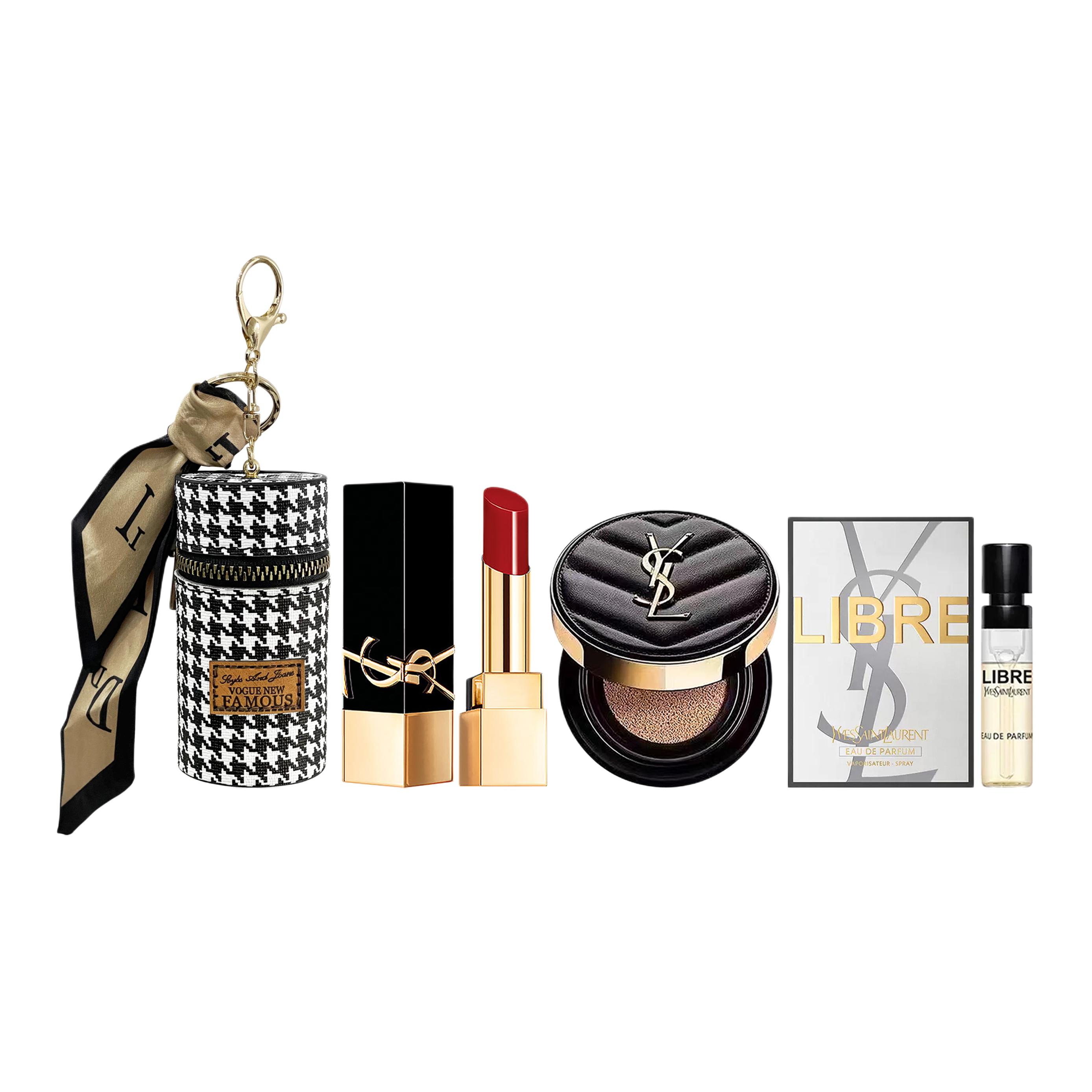 

Новая помада в клетку houndstooth подарочная коробка матовое стойкое покрытие 1966/B20/NM выбранный набор SAINT LAURENT