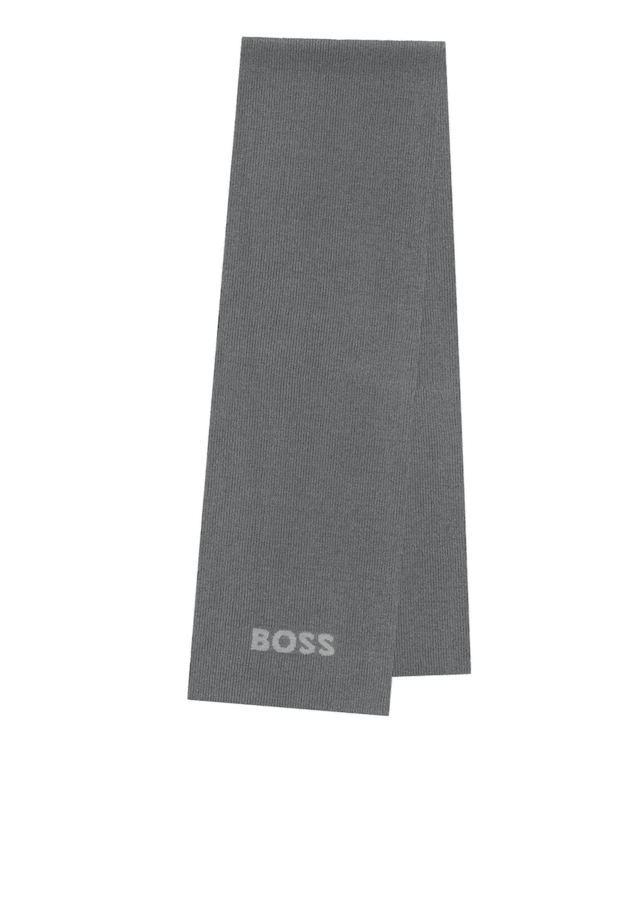 

Шарф BOSS Elios, серый