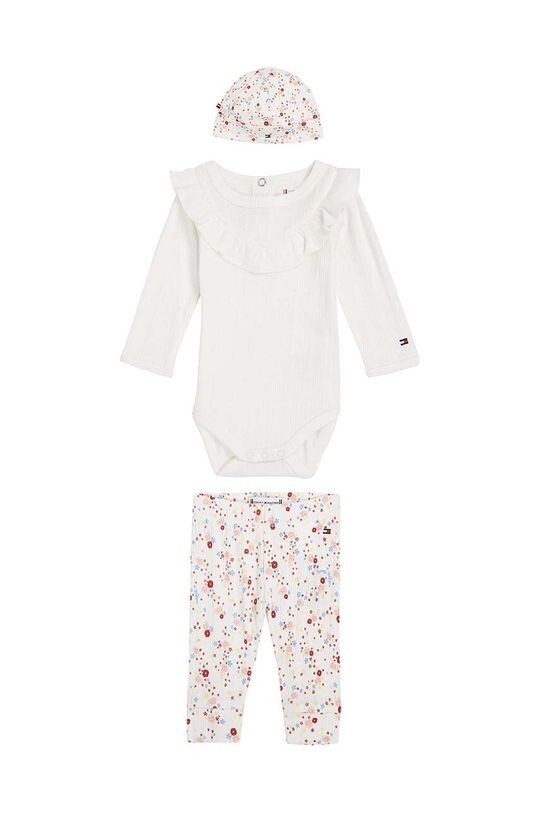 

Хлопковый детский комплект, 3 шт. Tommy Hilfiger, розовый