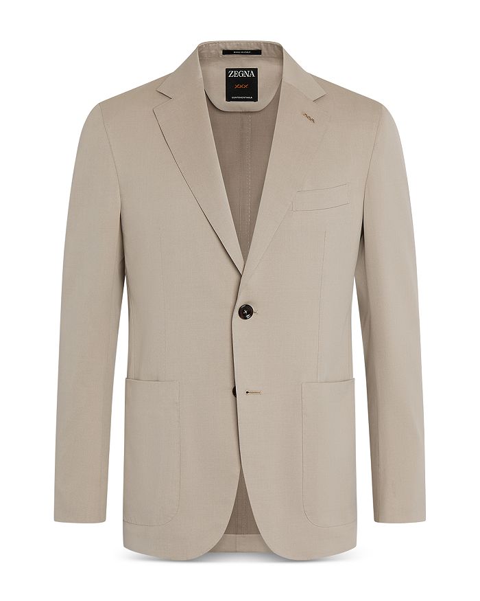 

Сто двадцать тысяч Хлопковая и Шерстяная Куртка-пиджак ZEGNA, коричневый/бежевый