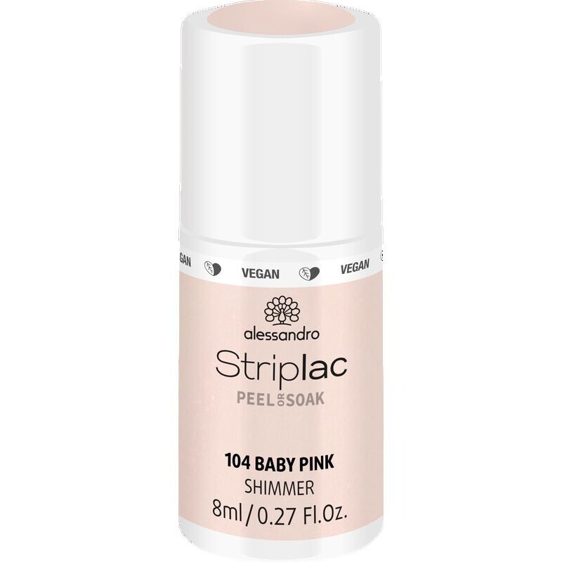 

STRIPLAC PEEL ИЛИ SOAK BABY PINK - ВЕГАНСКИЙ Alessandro, 8 ml