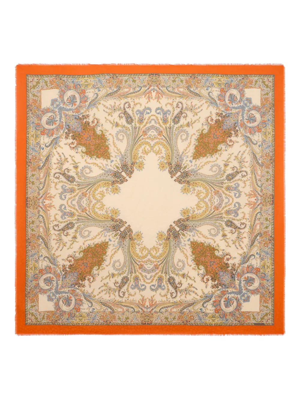 

Шаль с цветочно-пейсли узором Etro, нейтральный