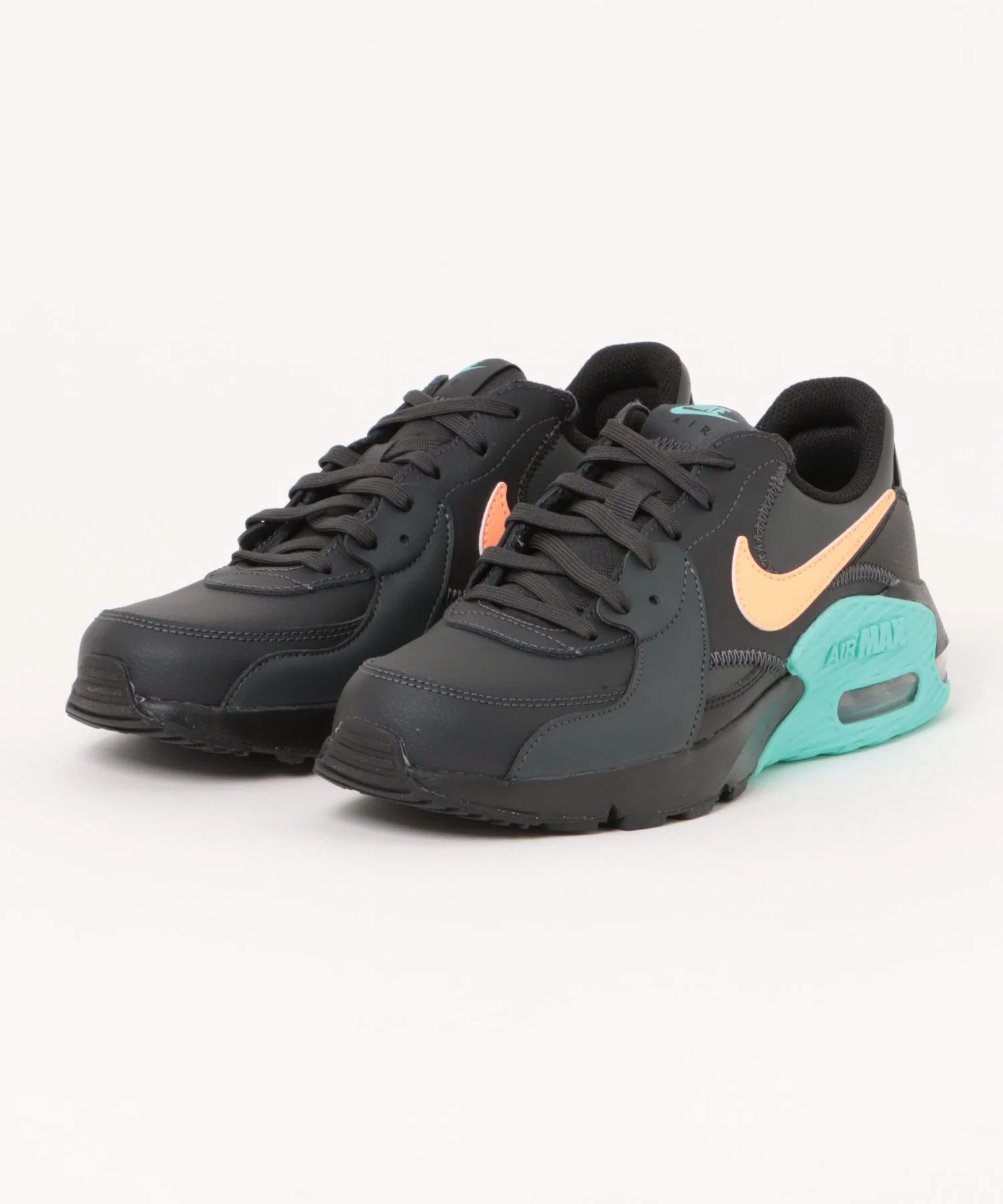Мужские кожаные кроссовки Nike Air Max Excee чёрные