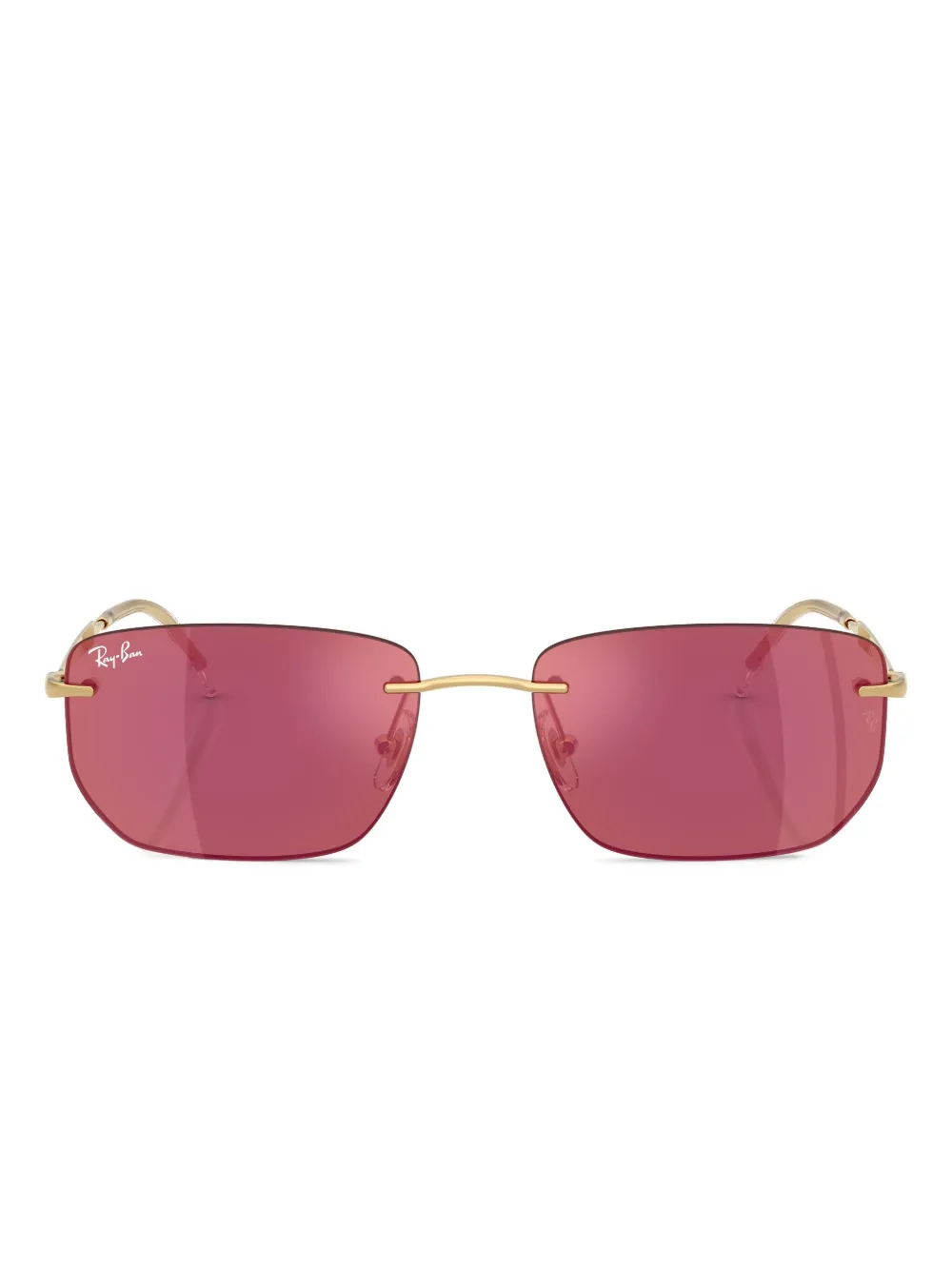 

Солнцезащитные очки в квадратной оправе Ray-Ban, золотой