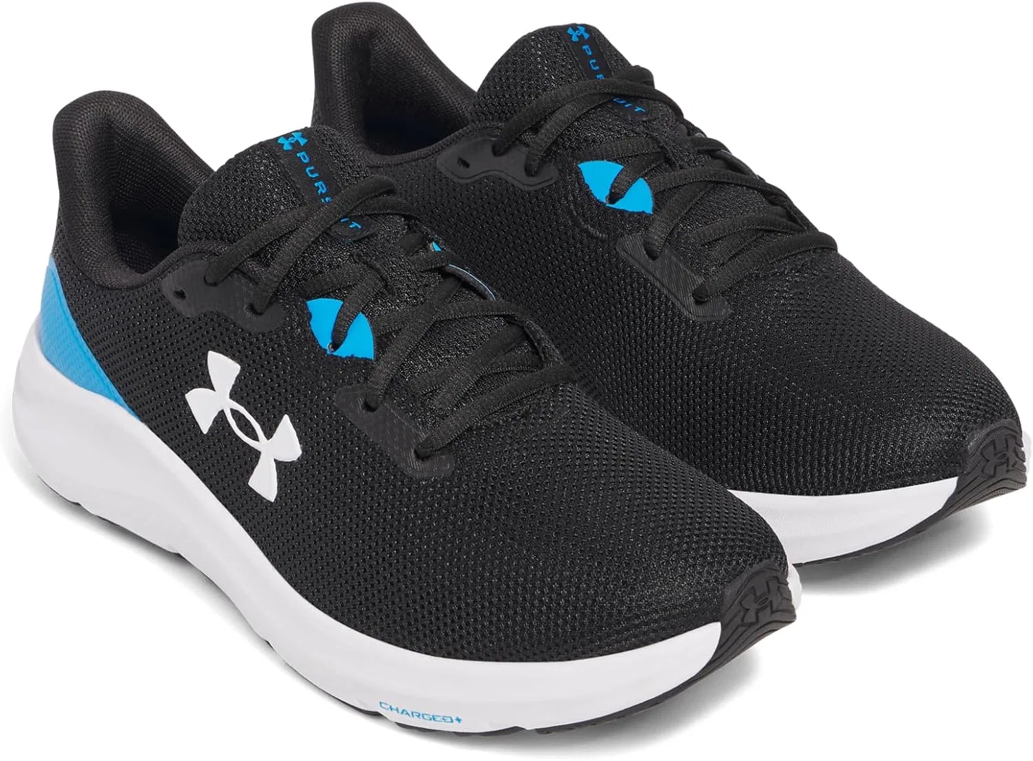 Кроссовки Under Armour Charged Pursuit 4 для мужчин, белый/черный/синий — фото 3