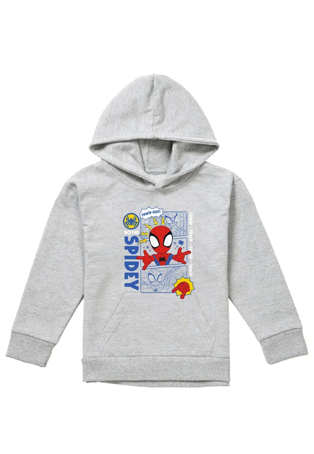 Детский худи Spidey Comic, Marvel, серый — фото 4