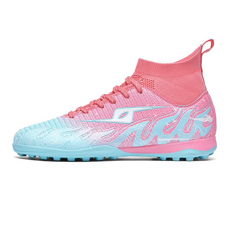 

Hicellon Футбольные бутсы FG с длинными шипами для искусственного и натурального покрытия, надежное сцепление, профессиональные соревновательные, унисекс, розовые X268, цвет Pink X268