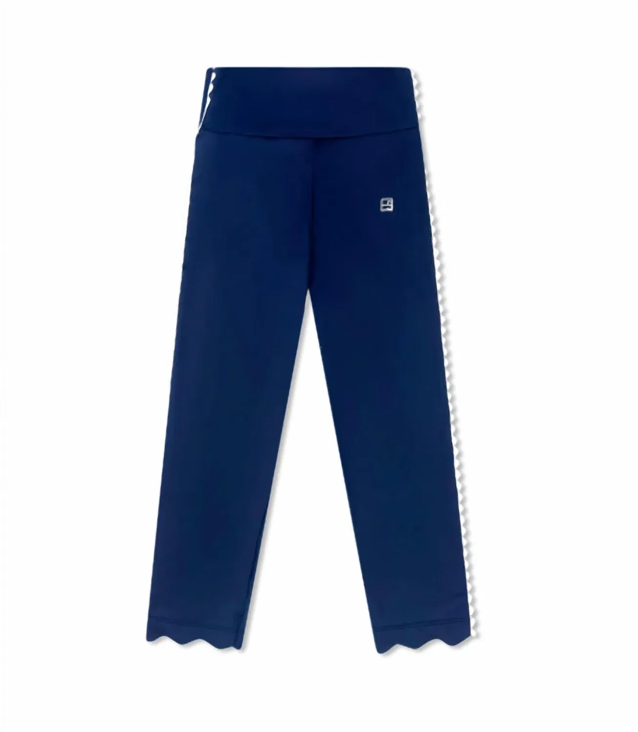 Lullaby Set Детские леггинсы Abigail с высокой талией, цвет Nantucket Navy / Pure Coconut
