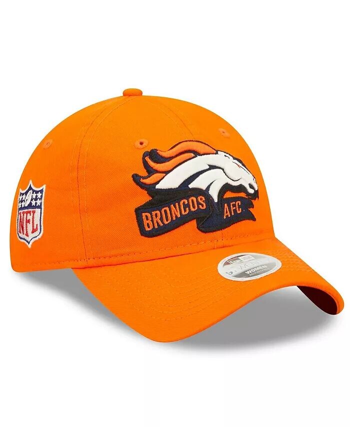 

Женская оранжевая кепка Denver Broncos 2022 с регулируемой боковой линией 9TWENTY New Era, оранжевый