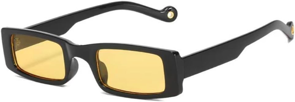 

Женские солнцезащитные очки прямоугольной формы, модные, в маленькой оправе, винтажные, мужские солнцезащитные очки в стиле ретро, ​​прозрачные, зеленые, UV400 TKKTLLT, Yellow