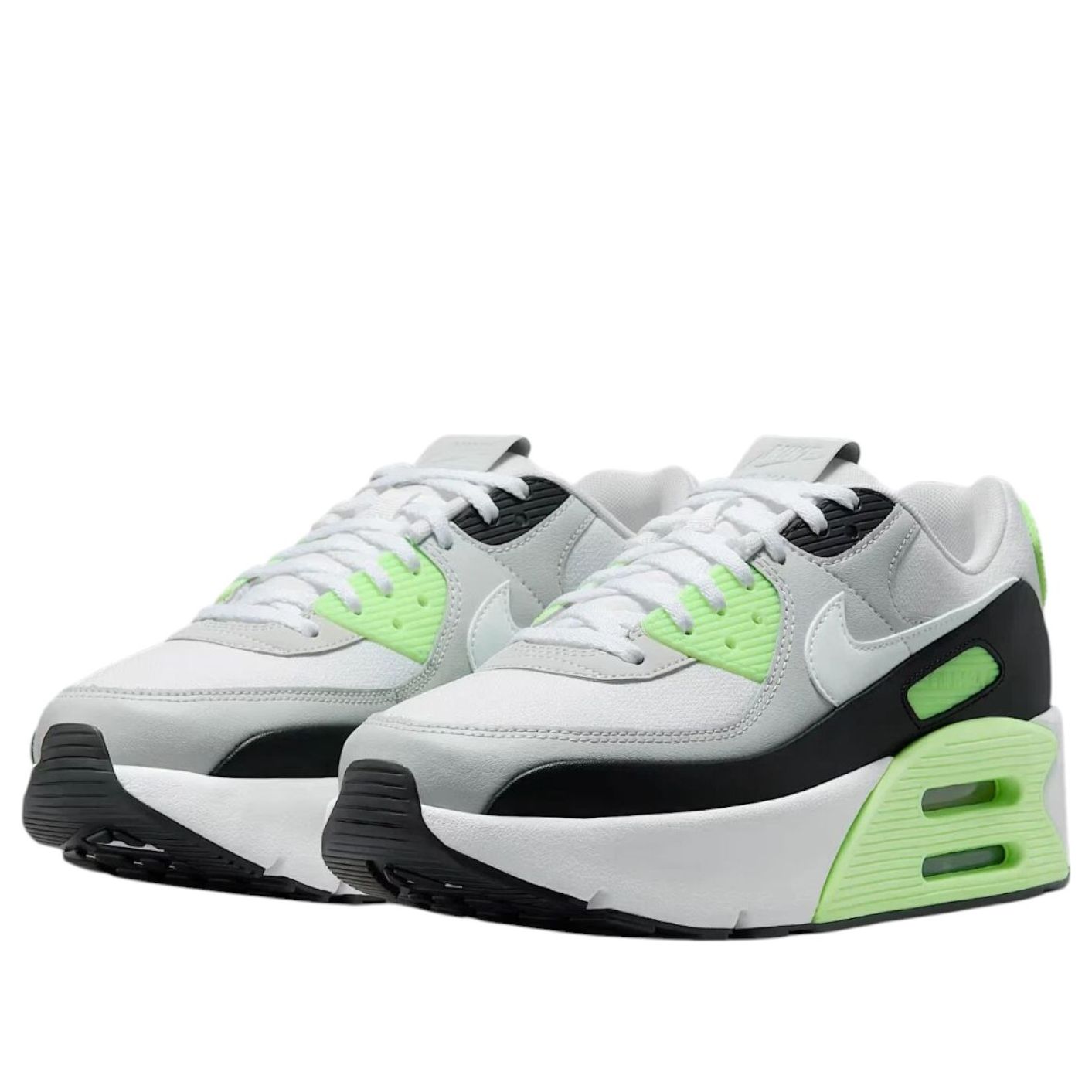 Кроссовки (WMNS) Nike Air Max 90 LV8 'Photon Dust Lime Blast' — фото 2