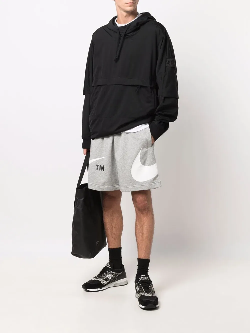 Шорты с логотипом Nike, серый — фото 2