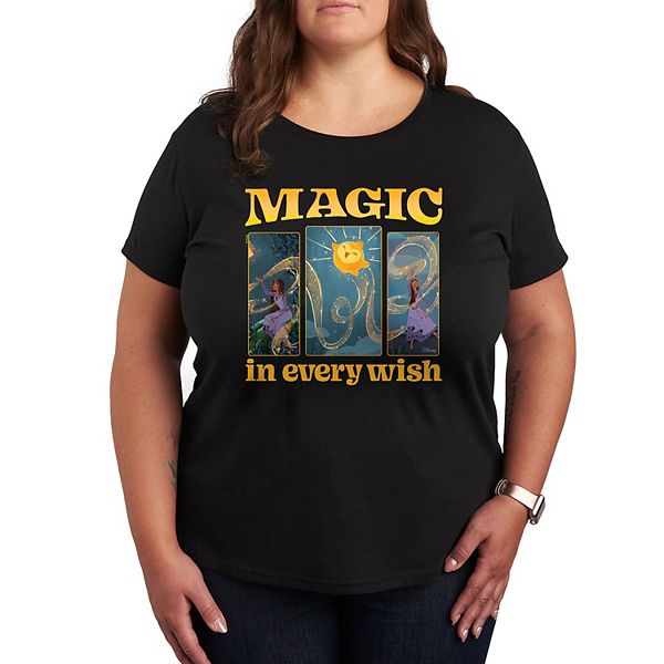 

Футболка с принтом "S wish plus magic in every wish" Disney, Black, Черный, Футболка с принтом "S wish plus magic in every wish" Disney, Black