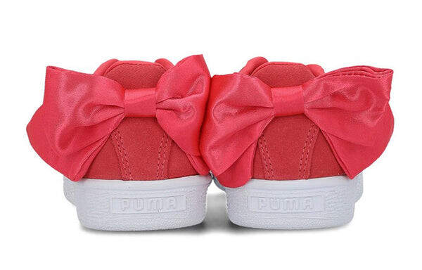 Кроссовки suede bow 'red white' Puma, красный — фото 4