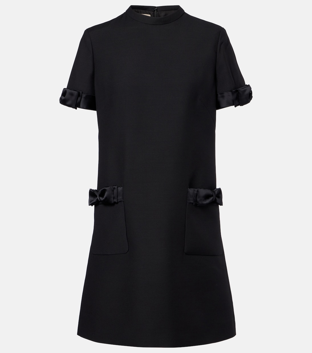 

Мини-платье Crepe Couture с бантом Valentino, Nero