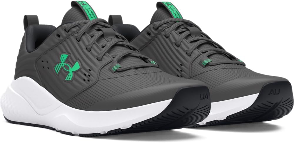 Кроссовки Under Armour Men's Charged Commit Trainer 4, (104) Castlerock/Anthracite/Vapor Green — фото 2