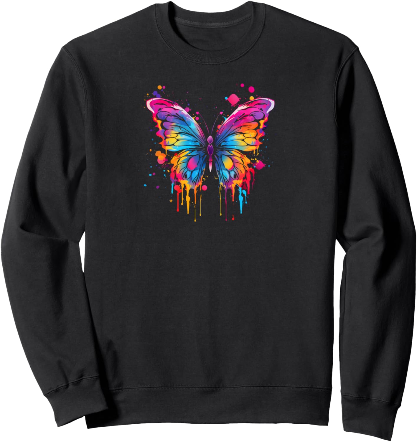 

Толстовка с рисунком бабочки Butterfly Apparel, черный