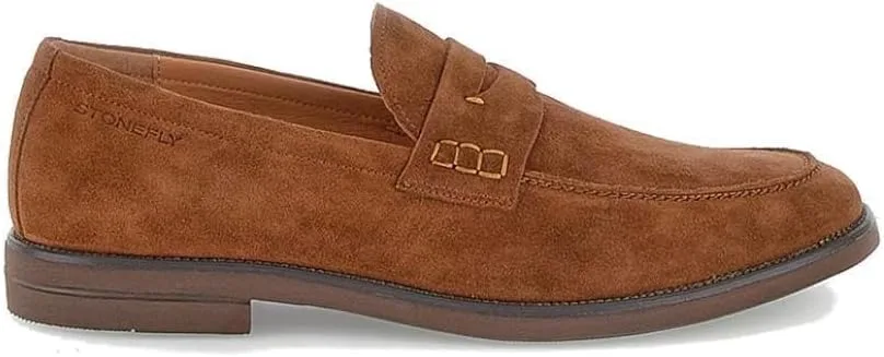 Мужские мокасины Stonefly Calvin 9 220797 из мира природы, коричневый