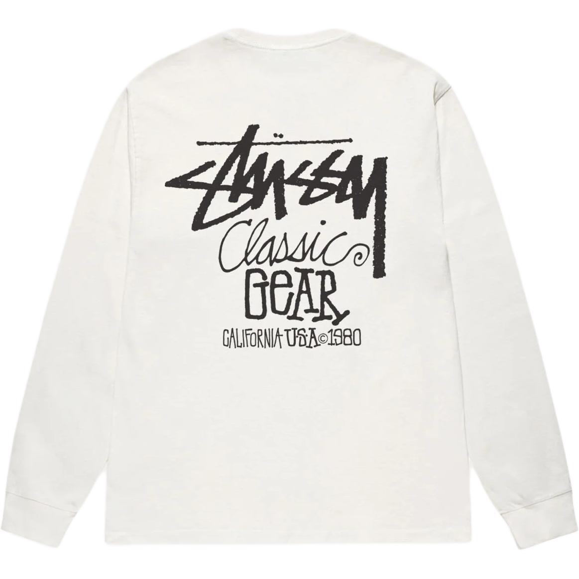Классическая футболка с длинным рукавом Pigment Dyed Stussy, синий — фото 3