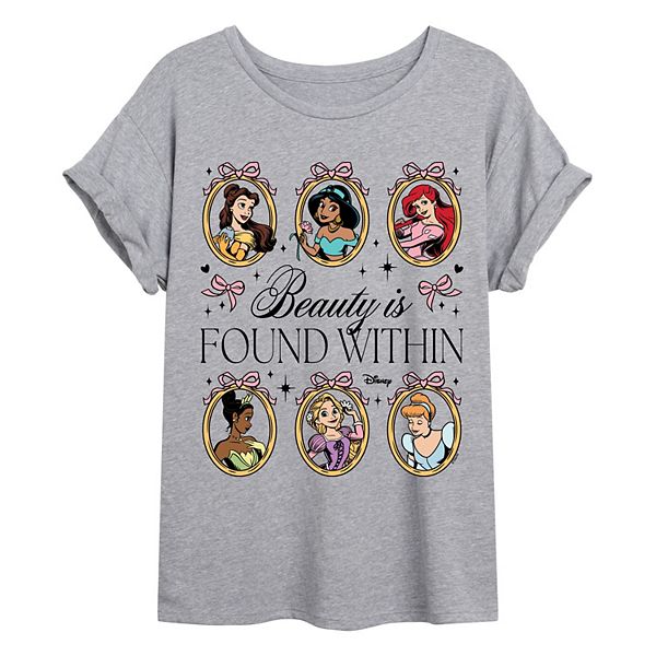 

Футболка Juniors Princess Beauty Disney, Heather Gray