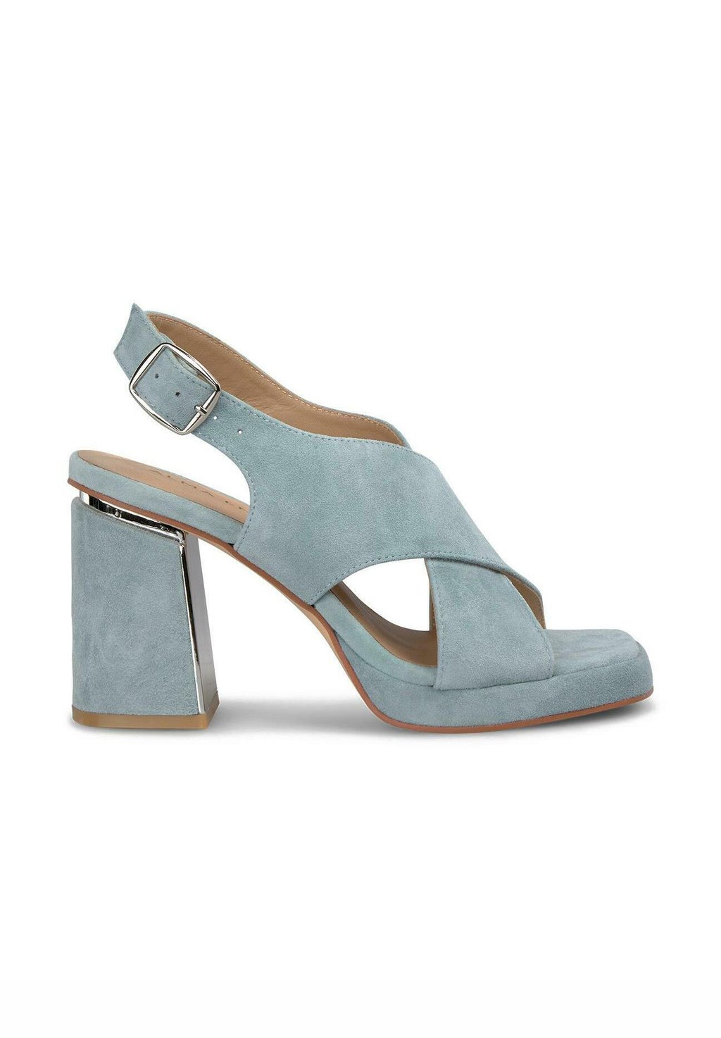 Босоножки на высоком каблуке CON DE CON PUNTERA Y CIERRE CON HEBILLA - Sandals Alma en Pena, цвет Azul Jaspeado — фото 2