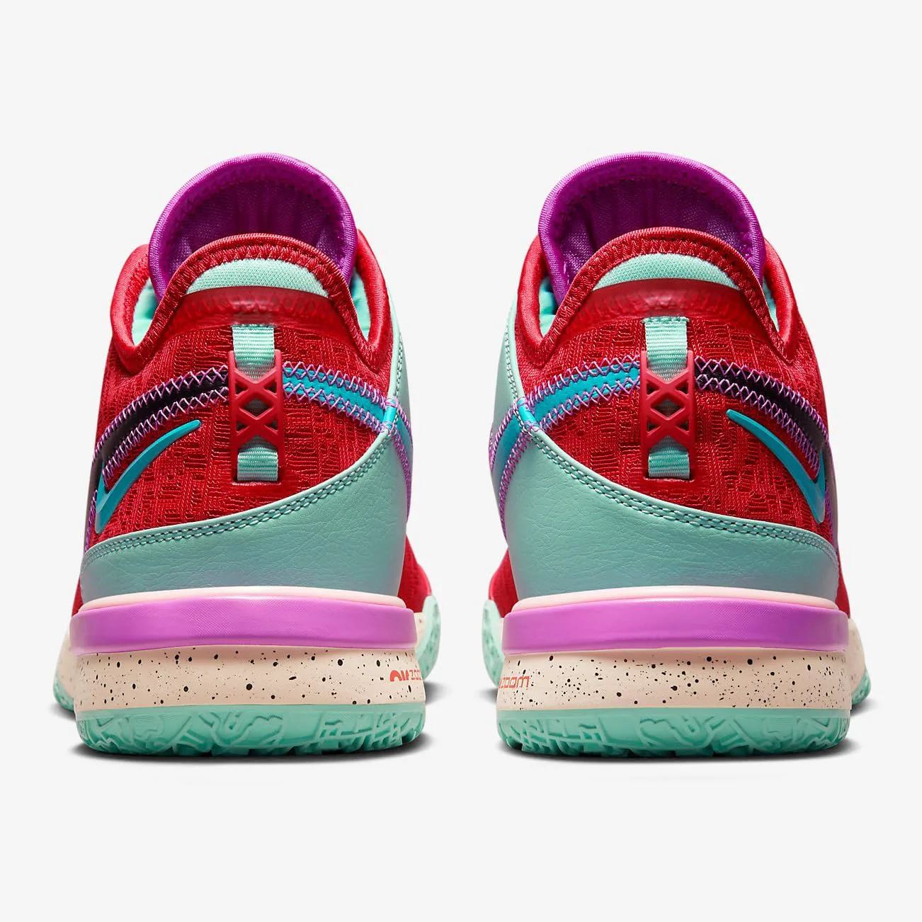 Мужские кроссовки Nike Zoom Lebron NXXT Gen, красный/изумрудный/черный — фото 3