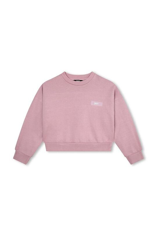 Хлопковая толстовка Dkny для мальчиков и девочек DKNY, фиолетовый