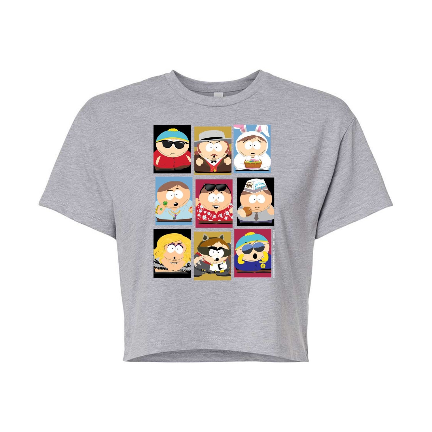 

Укороченная футболка South Park Cartman для юниоров Licensed Character, серый