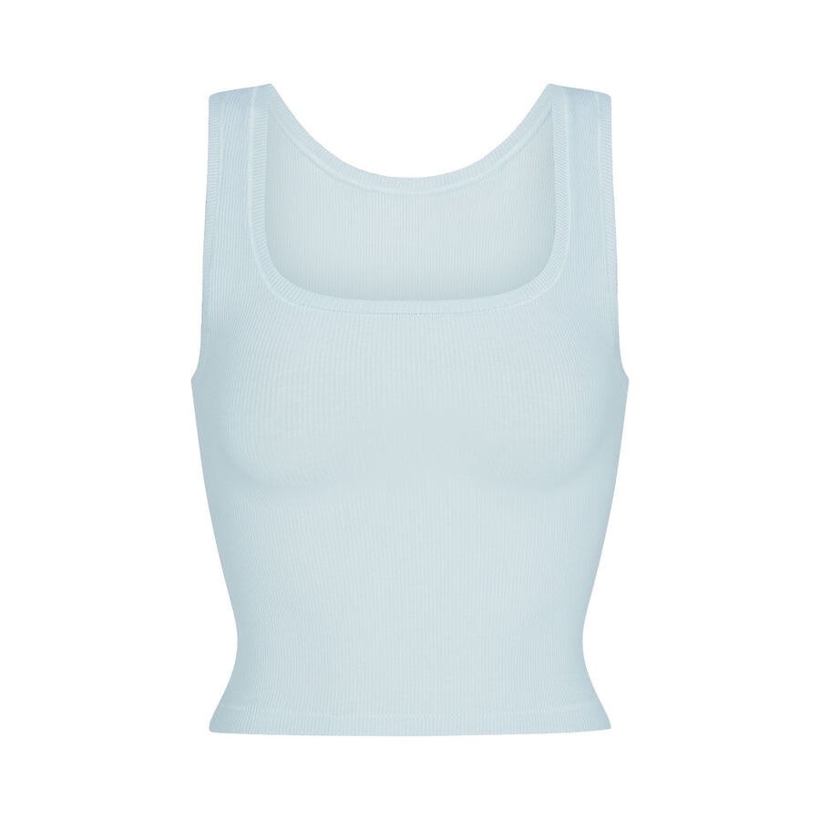 

Топ SKIMS Cotton Rib, цвет Opal